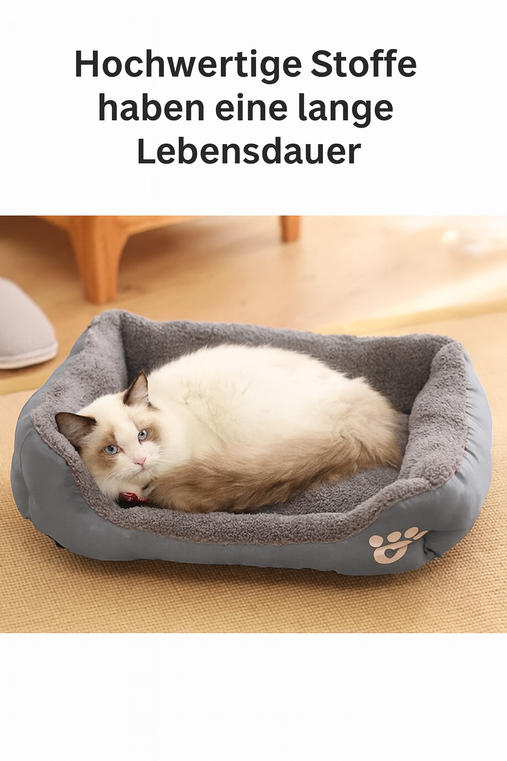 Luxus-Plüschbett für Hunde & Katzen