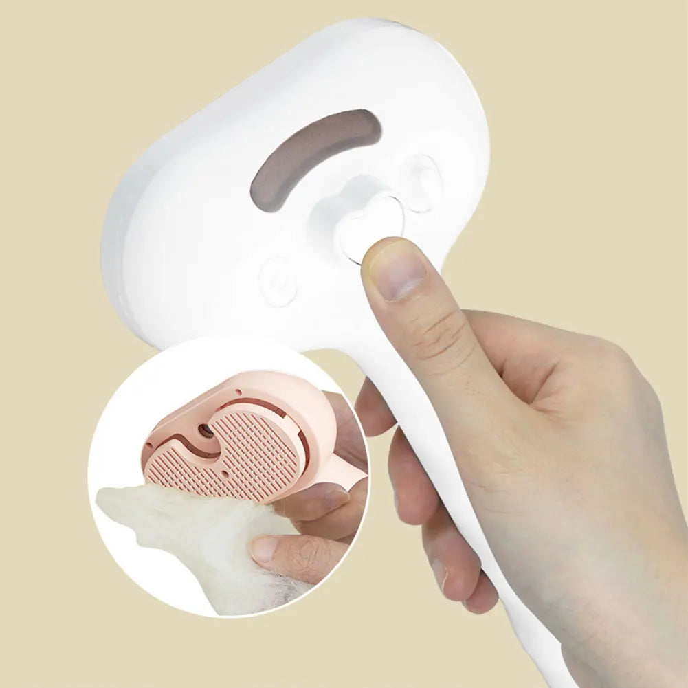 3-in-1 Haustier-Dampfbürste – Sanfte Fellpflege