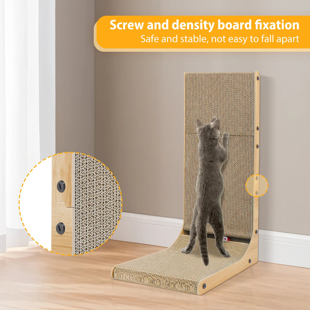 L-förmiges Kratzbrett mit Spielball