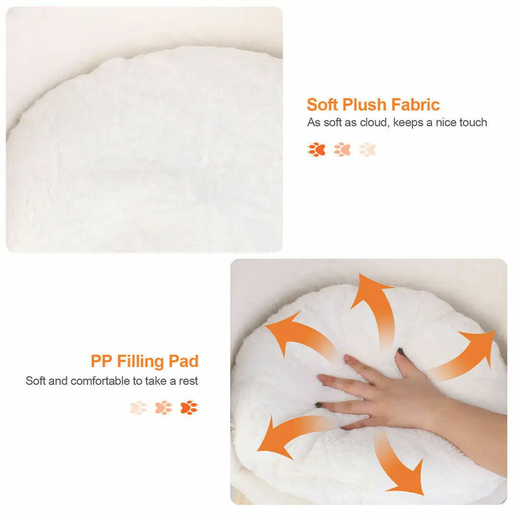 Premium Katzenbett aus Plüsch