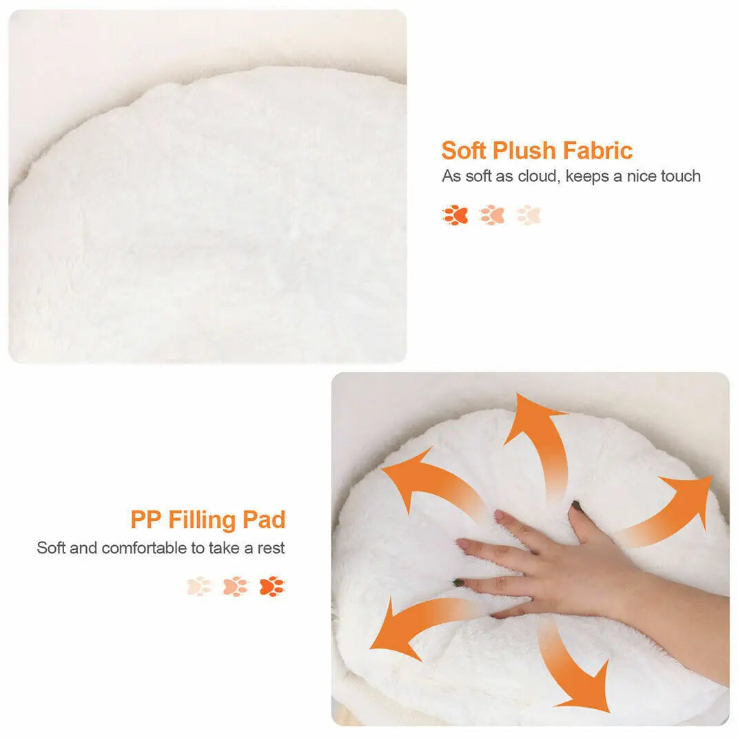 Premium Katzenbett aus Plüsch