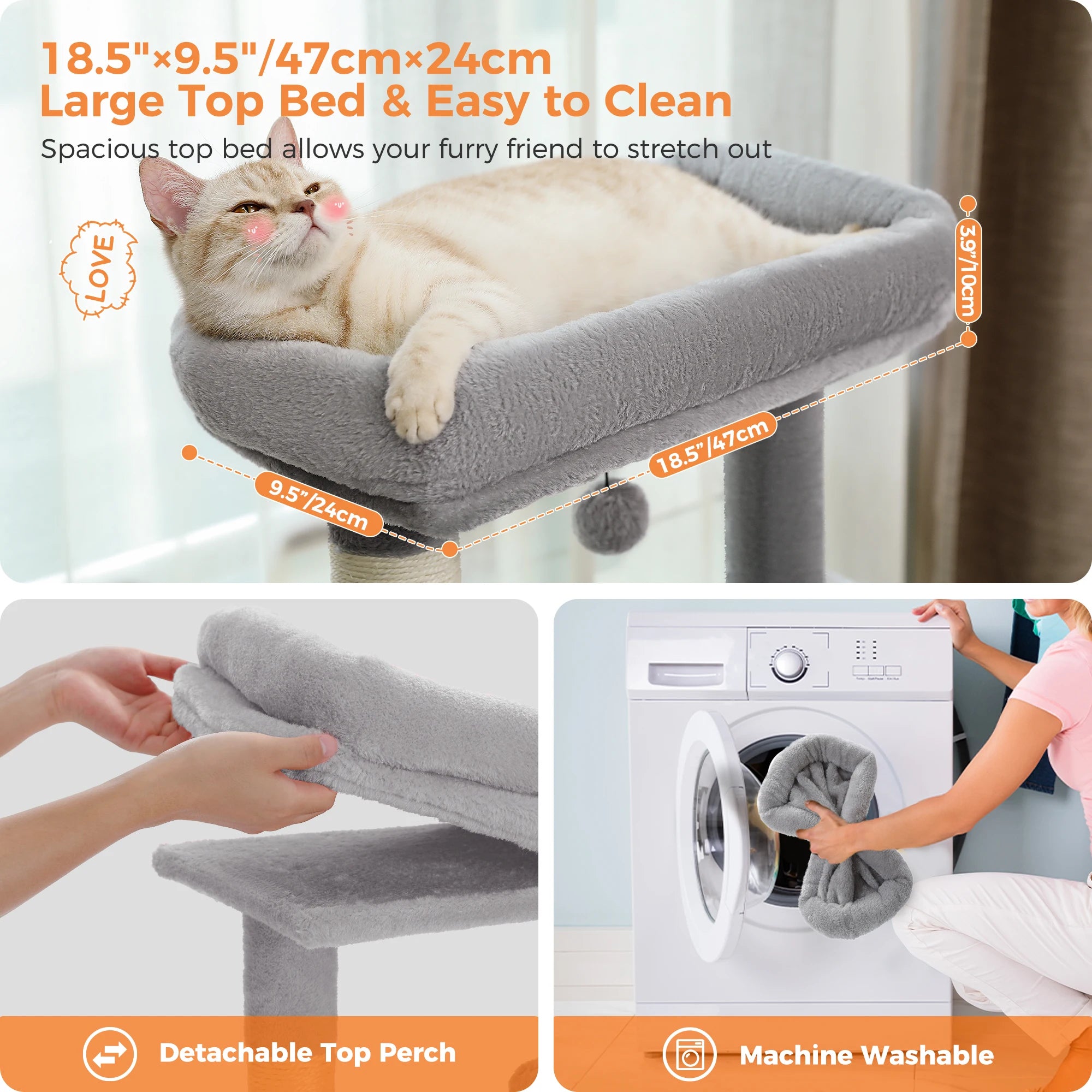 Luxuriöser Kratzbaum, mehrstufiger Turm